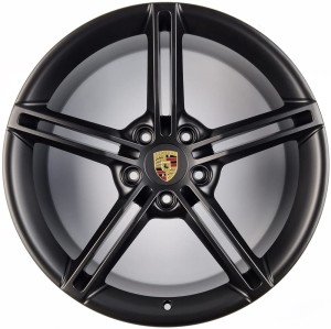 PORSCHE TAYCAN 9.5" 11,5" x 21" 9J1601025AA Czarny mat