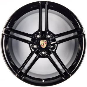 PORSCHE TAYCAN 9.5" 11,5" x 21" 9J1601025AA Czarny Połysk