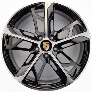 PORSCHE TAYCAN 9.5" x 21" 9J1601025AL BLACK CNC